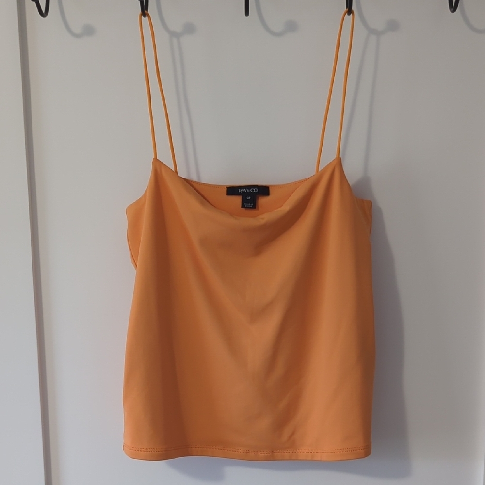 RW&Co Orange Cropped Camisole